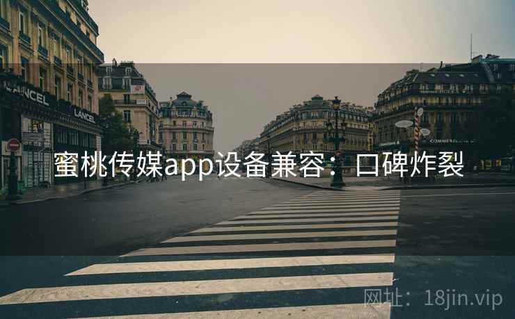 蜜桃传媒app设备兼容：口碑炸裂
